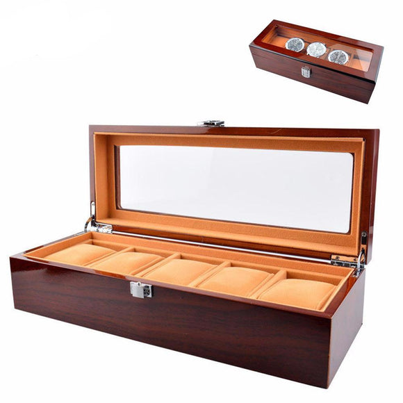 Solid Wood Watches Storage Box