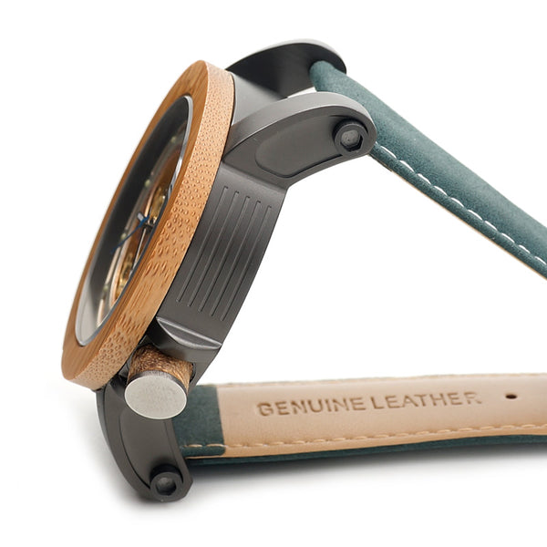 Steeling In Wooden Watch