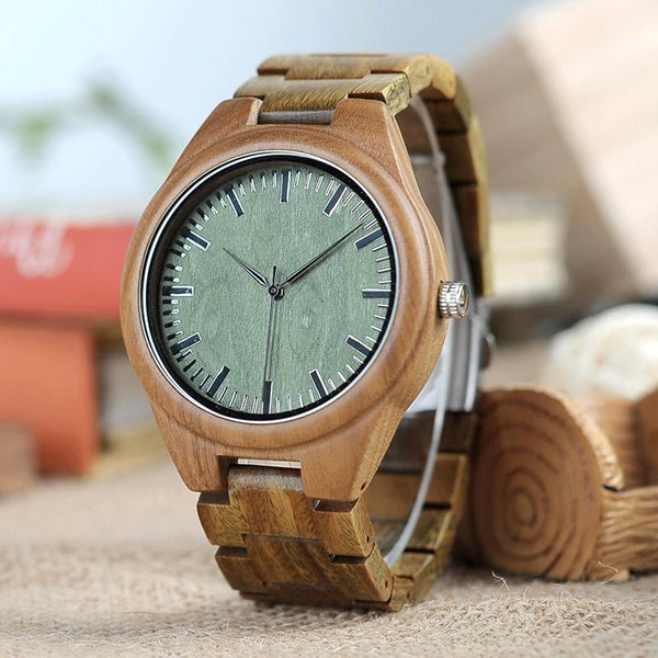 Rounded Luxury Green Watch