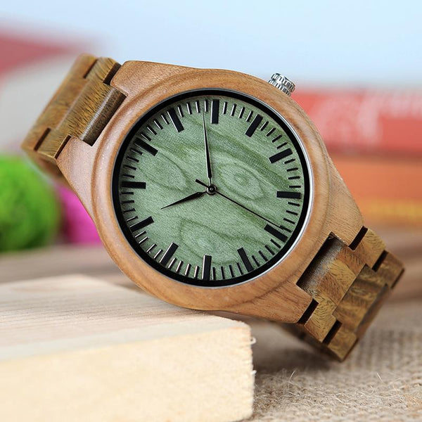Rounded Luxury Green Watch