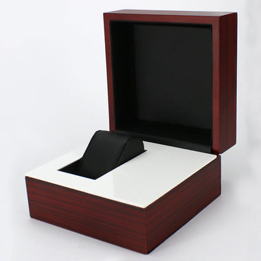 Durable Dark Red Wooden Watch Box