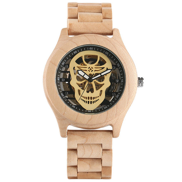 Red Skull Ebony Wrist Watch